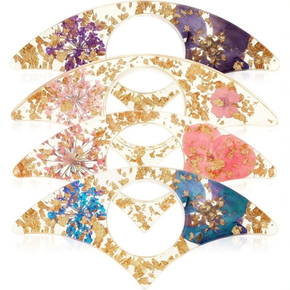 4PCS Gift Dried Flower Resin B - Dried Flower Bookmark recension och pris