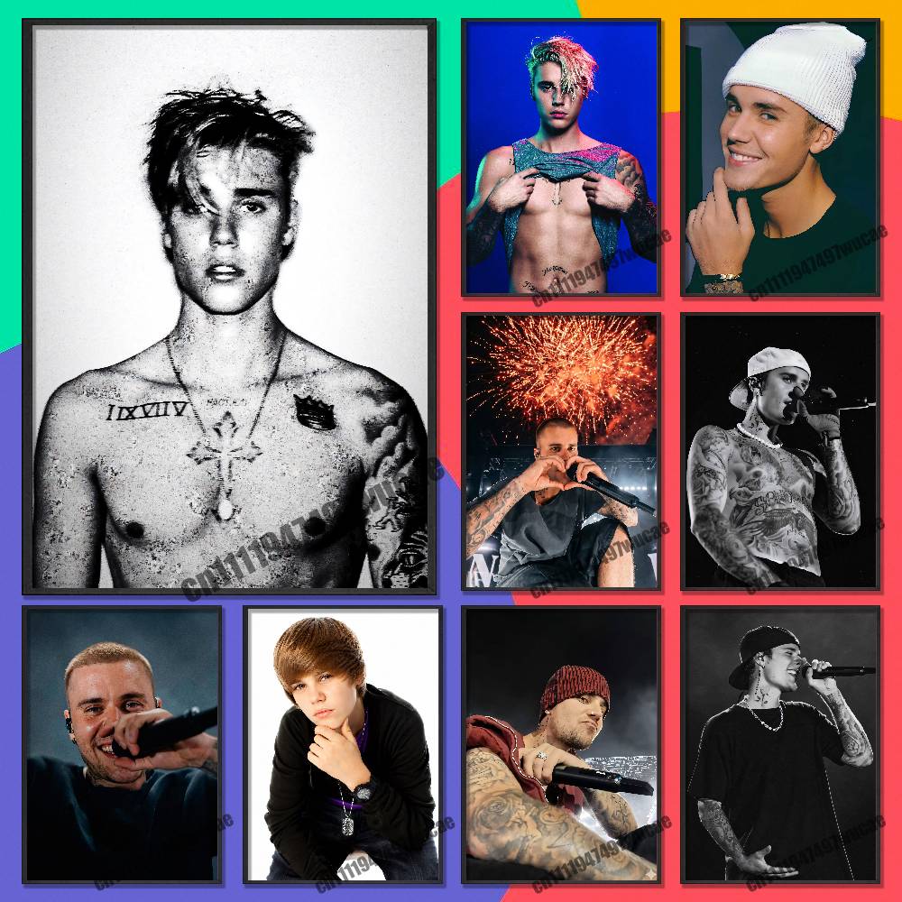 For J-Justin Singer B-Bieber P - Custom Map Poster recension och pris