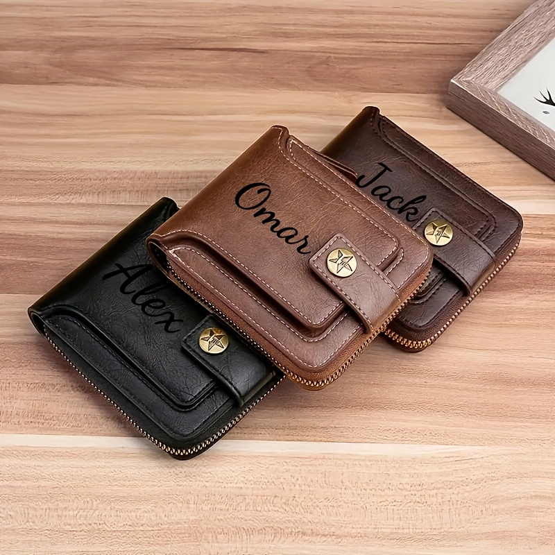 Custom Name Men's Wallet Gift  - Personalized Name Box recension och pris