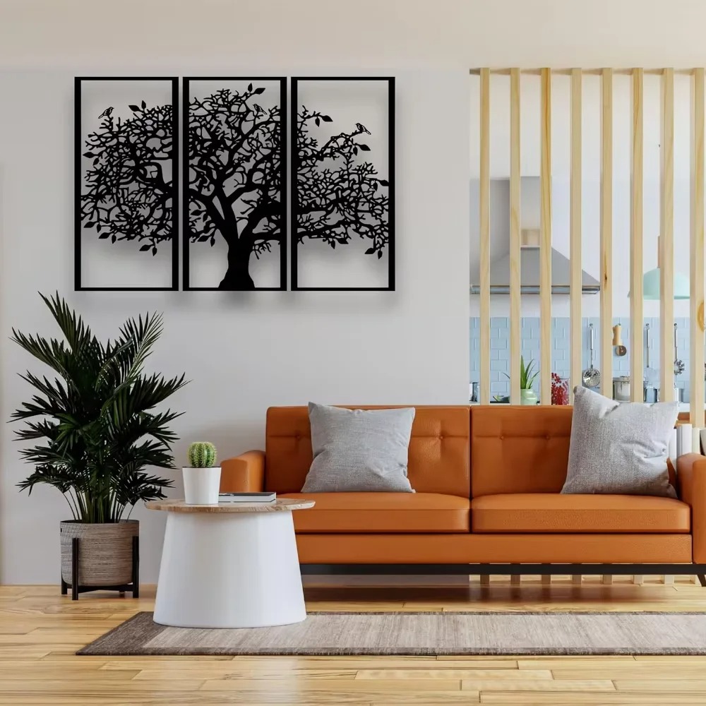 3Pcs Family Tree Metal Wall De - Family Tree Print recension och pris